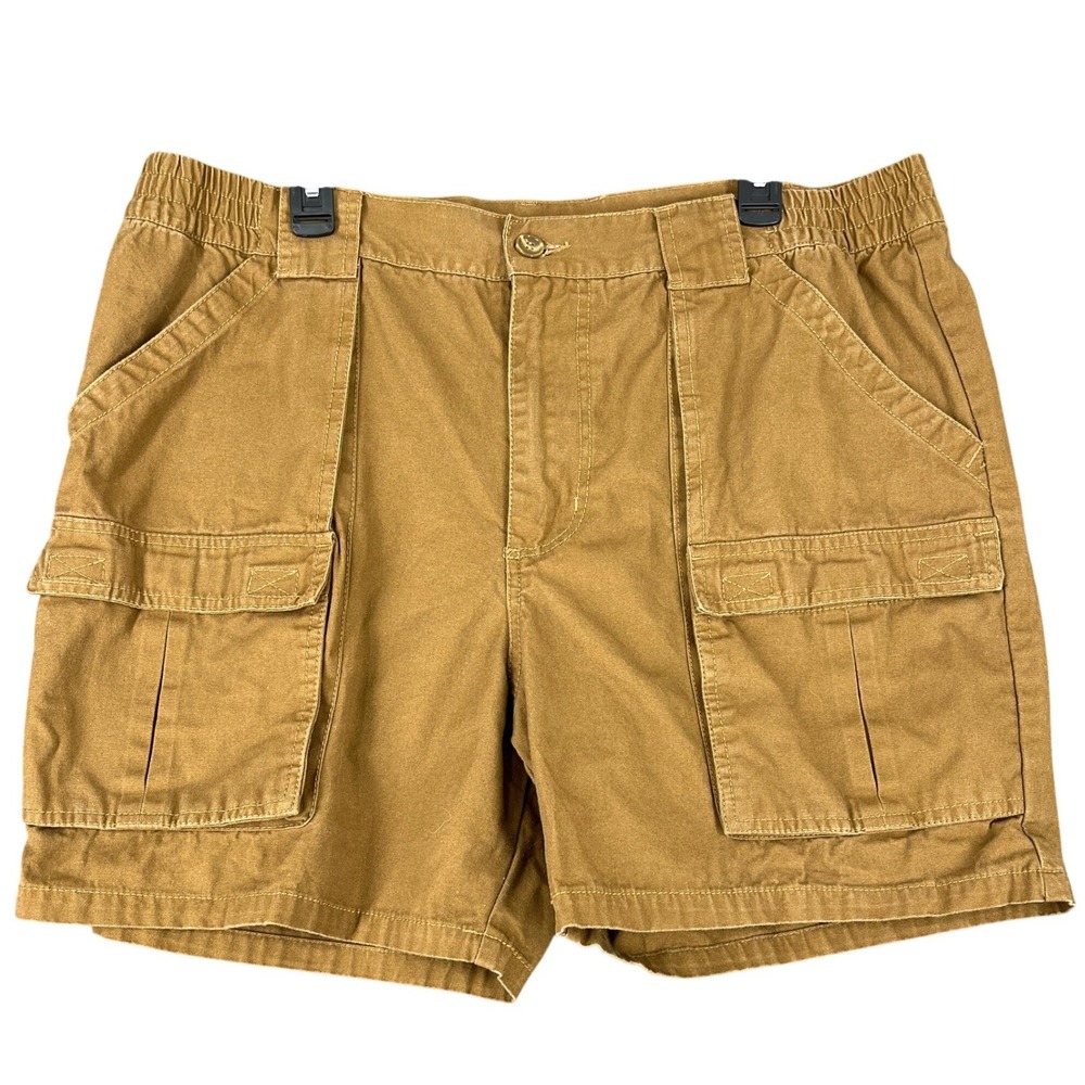 Guide Gear Cotton Canvas Cargo Shorts Utility‎ Work Hiking Outdoor Brown 38 Mens